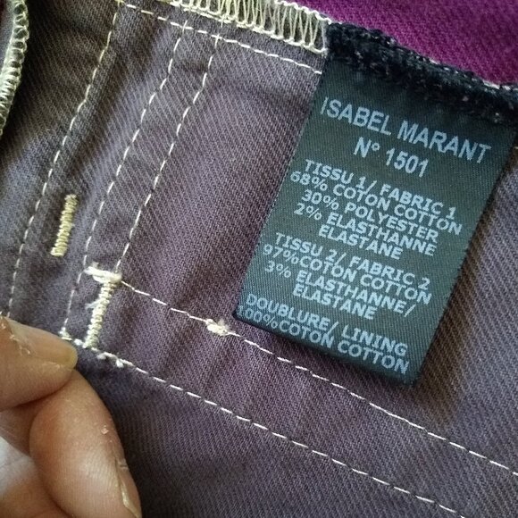 RARE Isabel Marant denim patchwork zip up mini dress - Picture 11 of 11